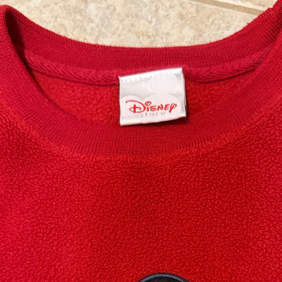 Vintage 1990’s Disney Store Mickey Mouse Red Sweatshirt/Fleece - Picture 3 of 7